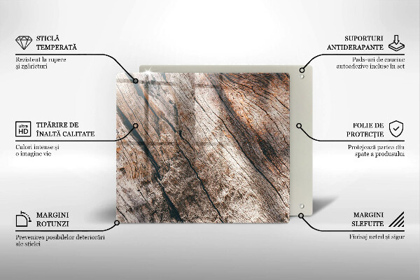 Induction hob protector Wood structure