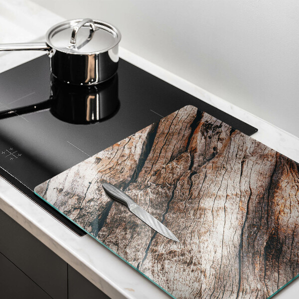 Induction hob protector Wood structure