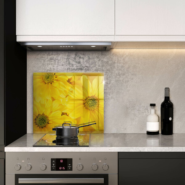 Induction hob protector Flowers petals
