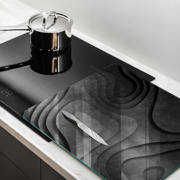 Induction hob protector 3D stone shapes