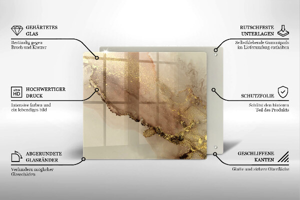 Work surface savers Abstraction gold