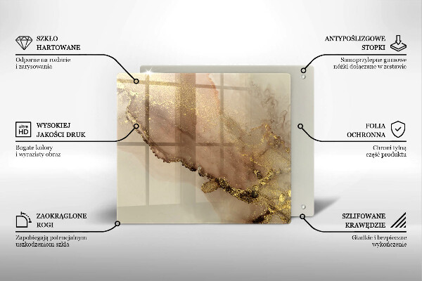 Work surface savers Abstraction gold