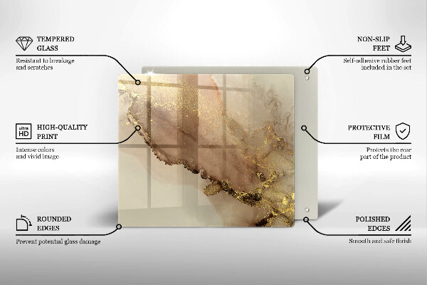 Work surface savers Abstraction gold
