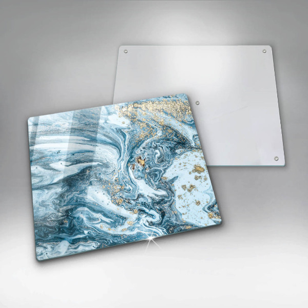 Glass worktop saver Structure with gold