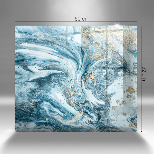 Glass worktop saver Structure with gold