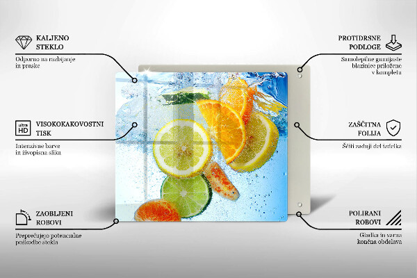 Work surface savers Juicy citrus water