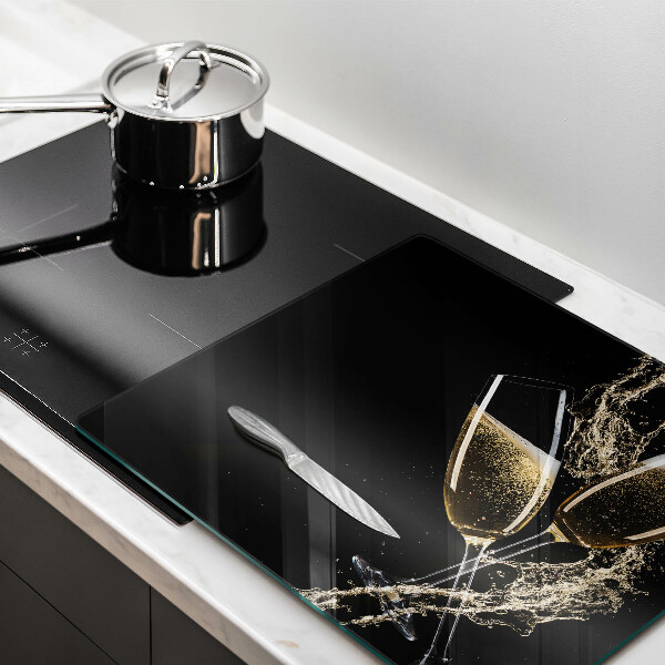Work surface savers Champagne glasses