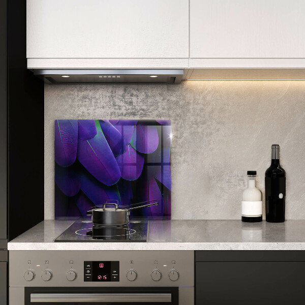 Glass worktop saver Neon feathers