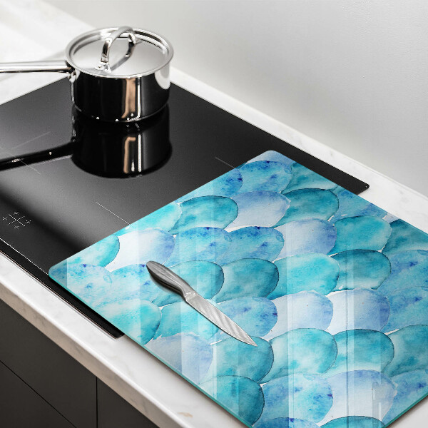 Glass worktop saver Watercolor scales