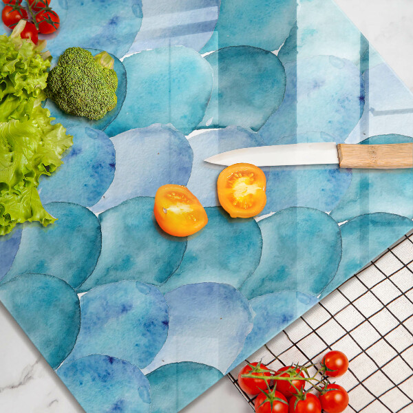 Glass worktop saver Watercolor scales