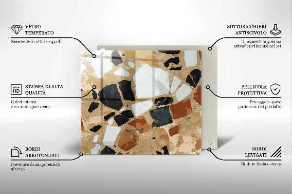 Work surface savers Decorative stones