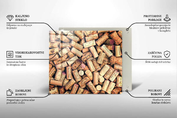 Work surface savers Wine corks pattern