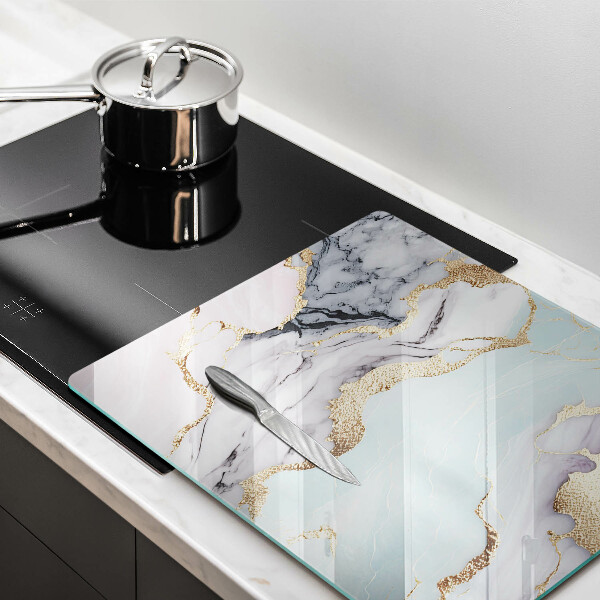 Glass worktop saver Pastel marble