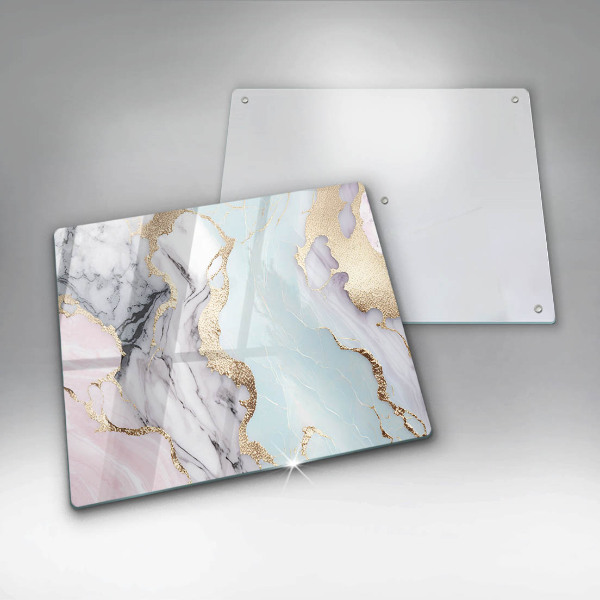 Glass worktop saver Pastel marble