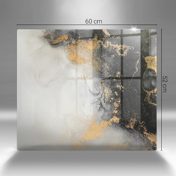 Glass worktop saver Abstraction with gold