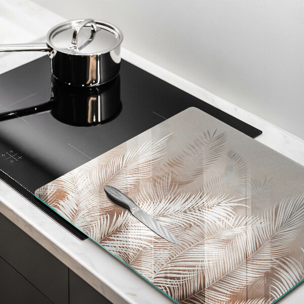 Glass worktop saver Boho leaf vegetation
