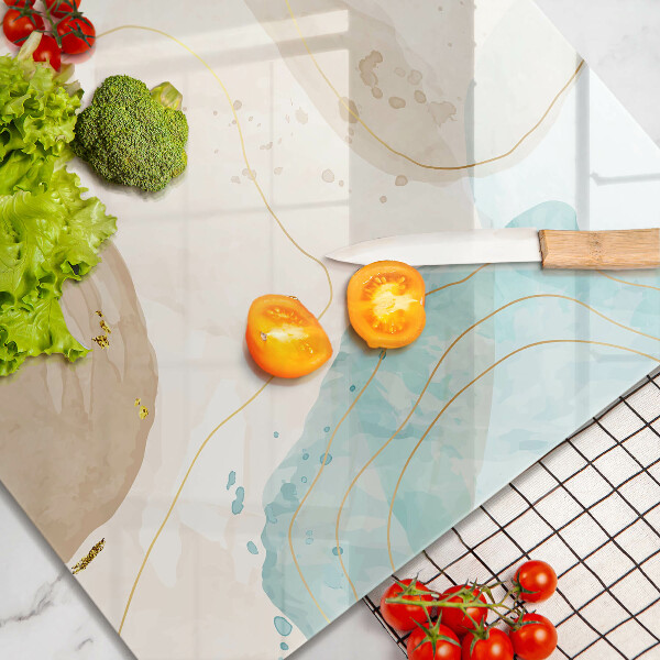 Glass worktop saver Bright boho shapes