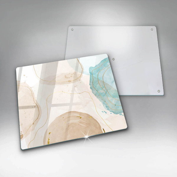 Glass worktop saver Bright boho shapes