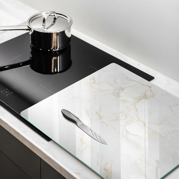 Glass worktop saver Elegant stone marble