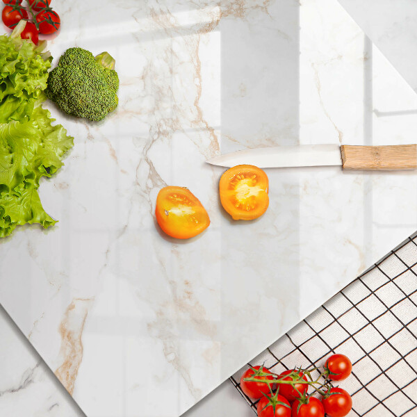 Glass worktop saver Elegant stone marble