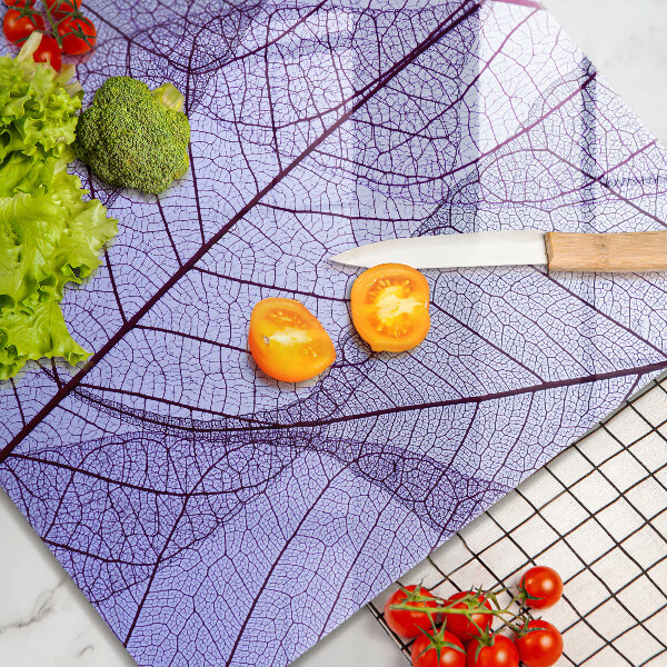Work surface savers Leaves with veins
