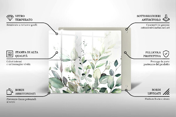 Work surface savers Watercolor plants