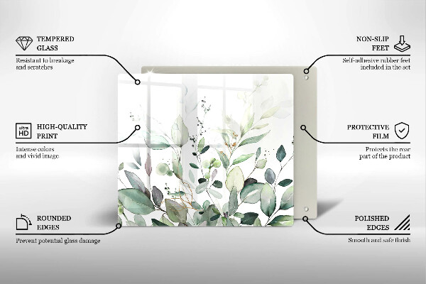 Work surface savers Watercolor plants