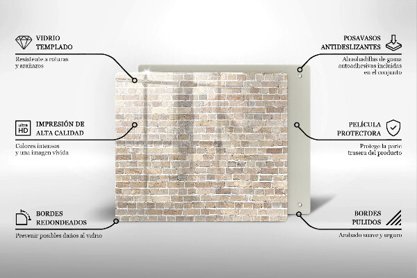 Work surface savers Wall bright bricks