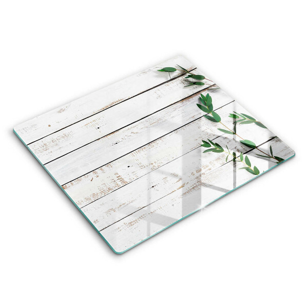 Work surface savers Old boards and leaves