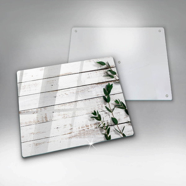 Work surface savers Old boards and leaves