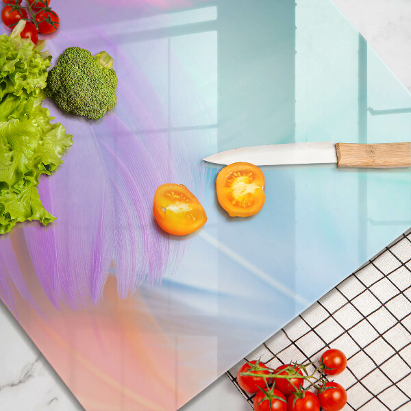 Work surface savers Pastel feathers