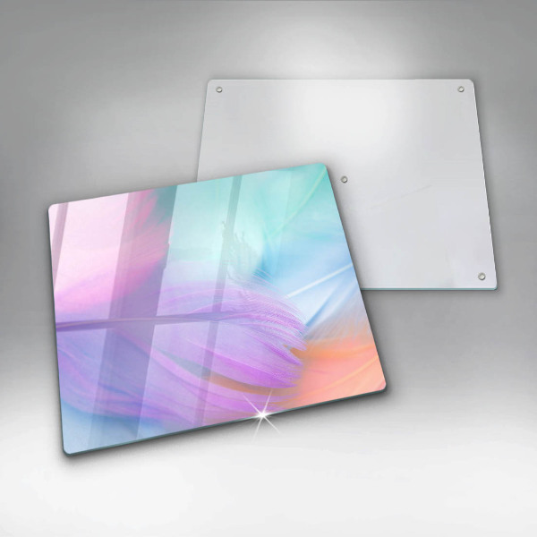 Work surface savers Pastel feathers