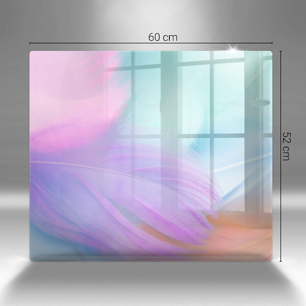 Work surface savers Pastel feathers