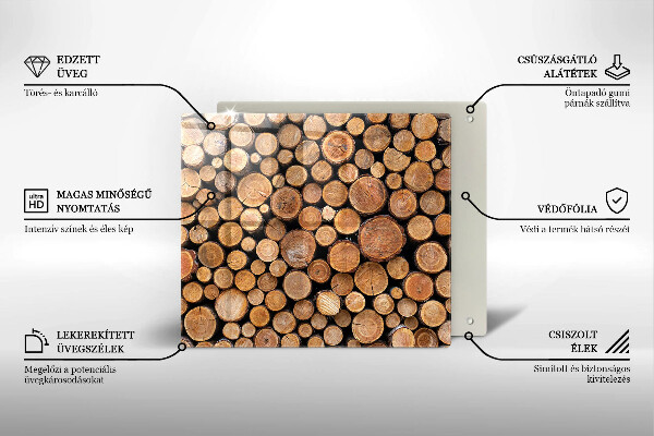 Work surface savers Tree trunks
