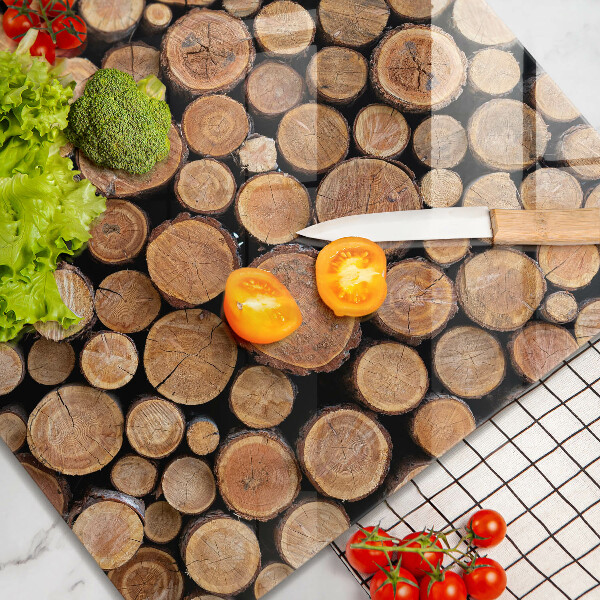 Work surface savers Tree trunks