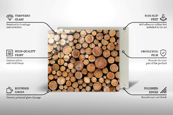 Work surface savers Tree trunks