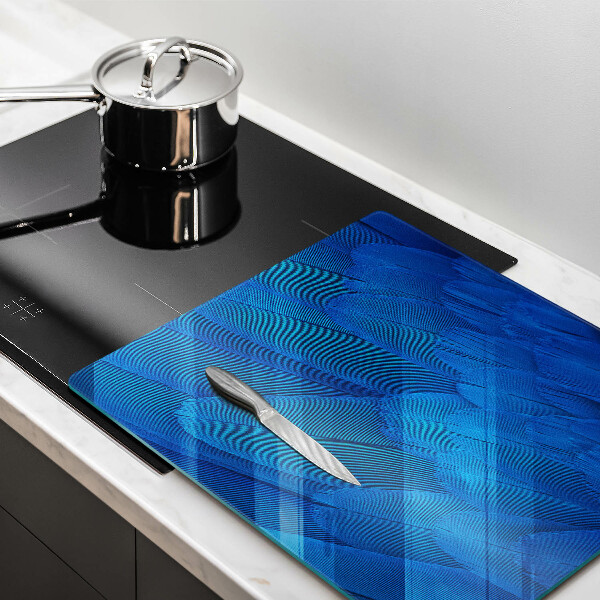 Induction hob protector Bird feathers