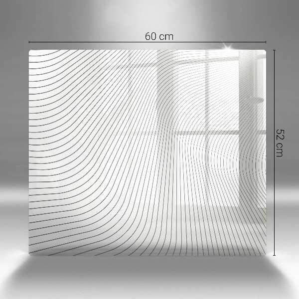 Induction hob protector Modern Line pattern