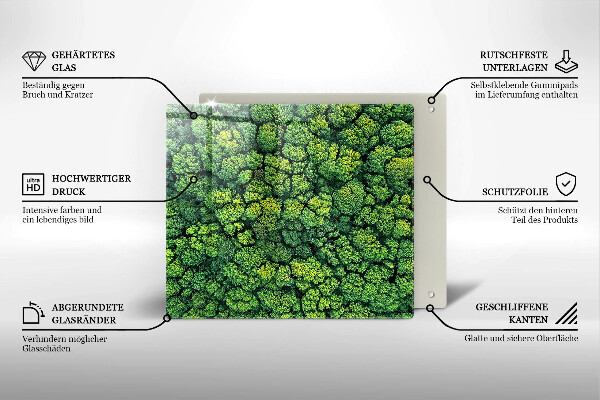 Induction hob protector Nature - moss plant