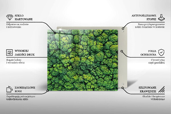 Induction hob protector Nature - moss plant