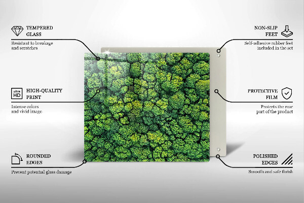 Induction hob protector Nature - moss plant