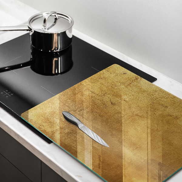 Induction hob protector Gold texture background
