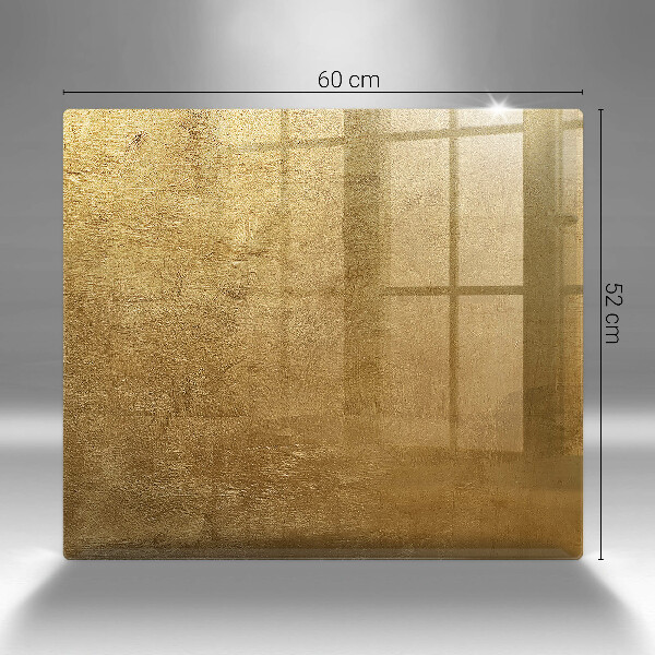 Induction hob protector Gold texture background