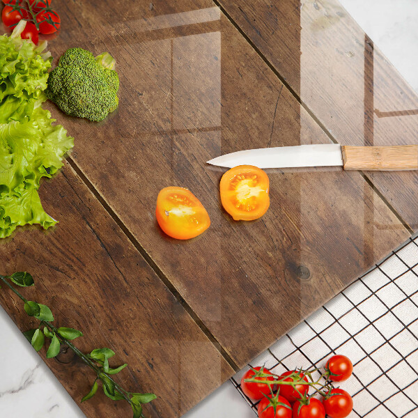 Induction hob protector Wooden boards and leaves