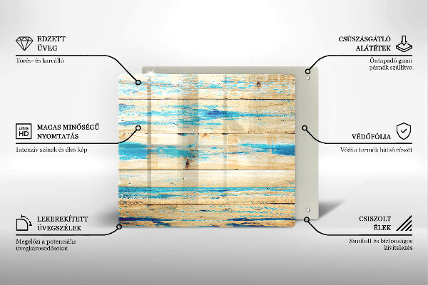 Induction hob protector Retro boards wood