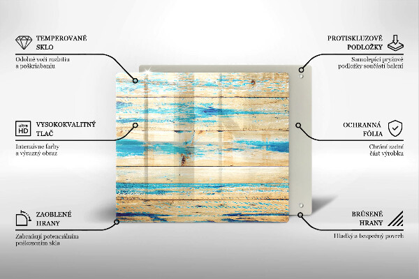 Induction hob protector Retro boards wood