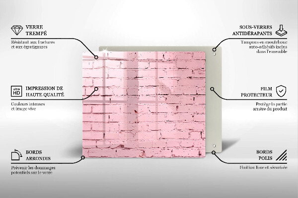 Work surface savers Pastel wall bricks