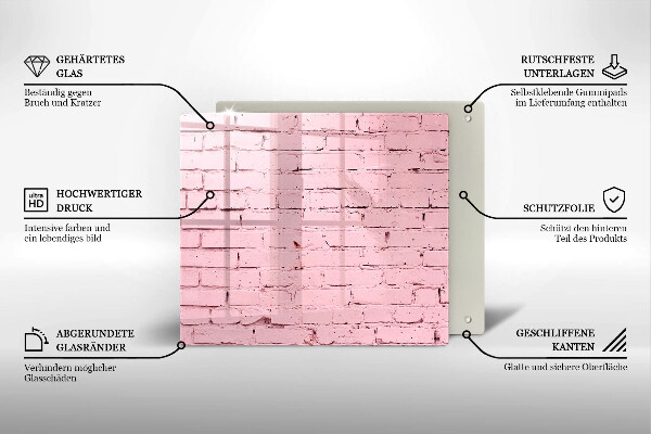 Work surface savers Pastel wall bricks