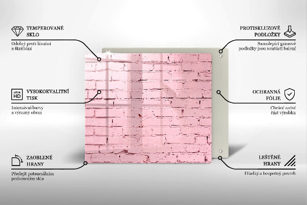 Work surface savers Pastel wall bricks