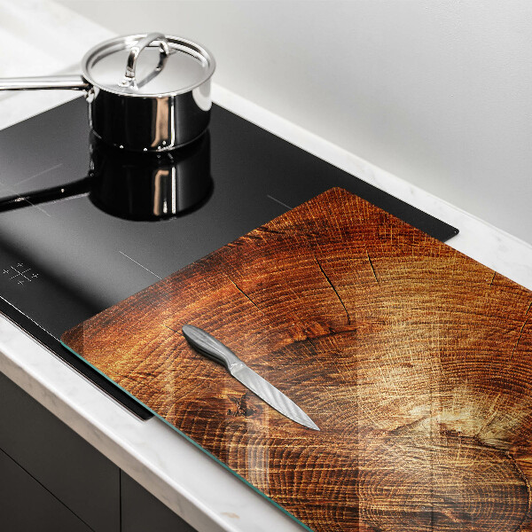 Induction hob cover Wood grain